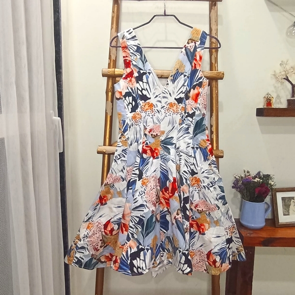 Luxury Australian Brand Portmans Skater Dress - Picture 3 of 14